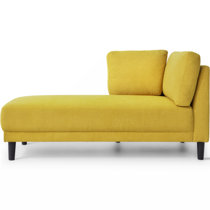 Yellow chaise discount